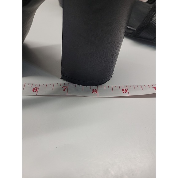 N by Nicole Miller Blankslate open-toe black block heel sandals 7.5 - Picture 10 of 10